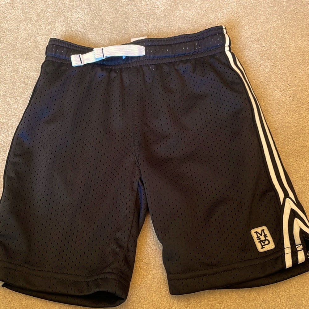CARTER’S SHORTS BLACK WITH WHITE STRIPES DOWN BOTH SIDES